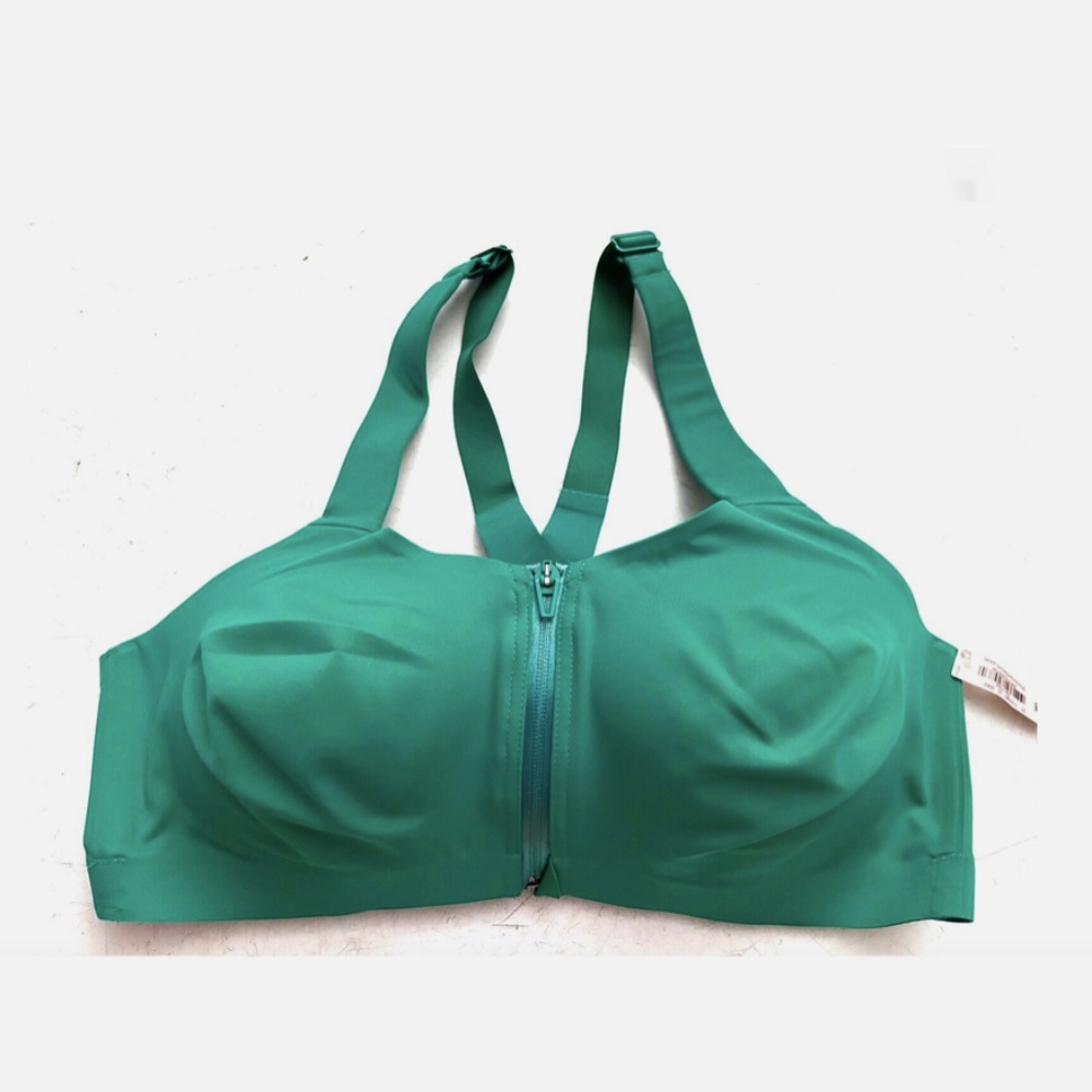 Victoria's Secret Teal Green Front-Zip Sports Bra